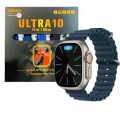 Smart Watch ULTRA 10 ,10 in 1 Strap 
Bluetooth Calling 
Wireless Charging
Silicon Watch Case
With 49MM Big Display. 