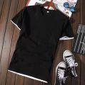 Black Color T-shirt | Half Sleeves | Summer| Comfortable |. 