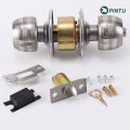 High quality simple installation stainless steel round copper ball lock cylinder door knob lock cylinder. 