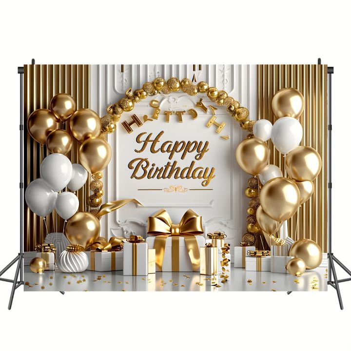 Multi%20functional%20Happy%20Birthday%20banner,%20paired%20with%20gold%20and%20white%20balloons%20and%20a%20large%20bow%20-%20Image%206