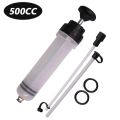 Car Engine Oil Fluid Pump Efficient Vacuum Manual Inhalation Syringe Style Engine Cooolant Transfer Translucent 500cc/1500cc.