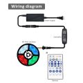 12V RGB LED Music Controller 5V 24V DC Addressable LED Strip SPI USB Bluetooth Pixel Remote Control WS2812B SK6812 WS2811 IC. 