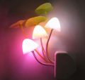 Mushroom Lamp Magic 3D LED Night Lamp with Plug Smart Sensor auto On/Off Flowers Bulbs Nature Mushroom Shape Light Home Decor Lights Automatic Sensor Light Multi-Color Changing Night Light with Automatic Glows in Dark with Holder Plug. 