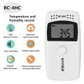 High Precision Data Recorder RC-4/4HC/5/5+/GSP-6 Digital Temperature Humidity Logger Internal Sensor PDF Report Lab Cold Chain. 