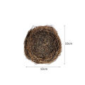 10/12/15cm Easter Rattan Artificial Bird Nest Brown Handmade DIY Egg Nest Crafts For Home Garden Happy Easter Party Decoration. 