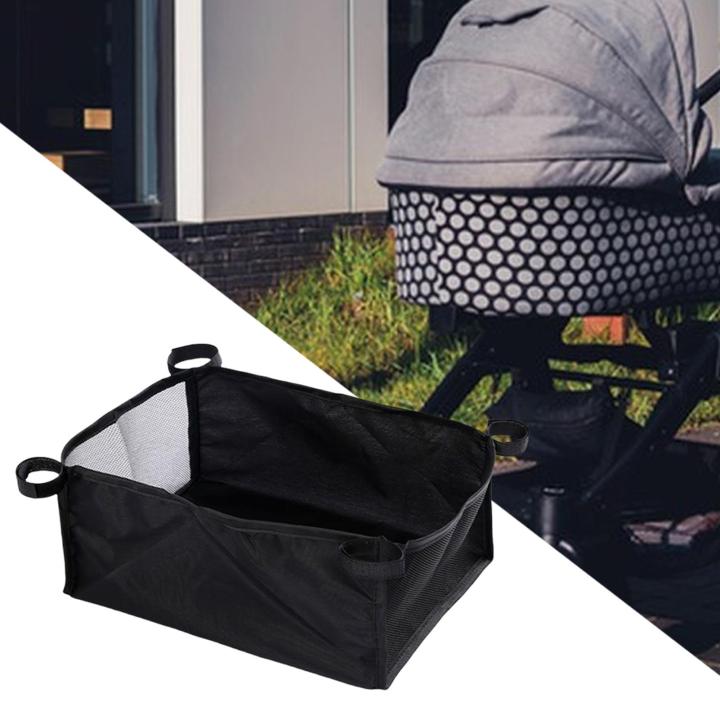 Under Stroller Organizer Pushchair Bottom Diaper Holder Large Capacity Under Stroller Organizer for Shopping Outdoors Baby