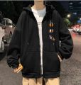 H-04 Local Made Black NASA Zip Hoodie. 