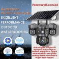 V380 Pro 3 three Lens Waterproof 4G Sim Solar system Battery Backup 9MP Full HD IP Camera. 360 Degree Wide Angle Auto Tracking Color Night Vision Two Way Audio PTZ IP Camera. 