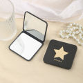 Portable makeup mirror portable double sided small mirror handle pocket magnifying makeup mirror gold portable folding. 