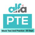 Alfa PTE 30 Days Subscription For 30 Days Exam Practice. 
