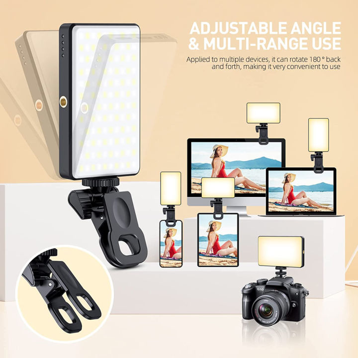 LED%20Selfie%20Light%20Phone%20Fill%20Light%20120%20LED%203000mAh%20Rechargeable%20Portable%20Video%20Light%20for%20Tiktok%20Vlog%20Video%20Conference%20Selfie%20-%20Image%203