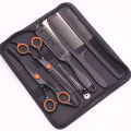6.0'' Hair Scissors Professional Cutting Shears Thinning Hairdressing Haircut Comb Razors Sets Salon Barber & Home Dropshipping. 