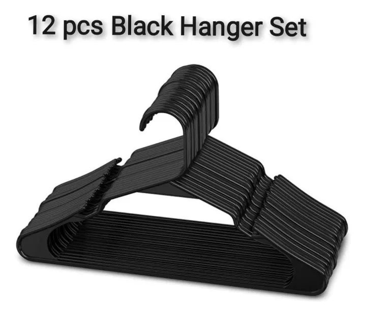 12%20Pcs%20Plastic%20Cloth%20Hangers%20/%20Dress%20Hangers%2012pcs%20/%20Quality%20Hanging%20Hangers%20-%20Image%203