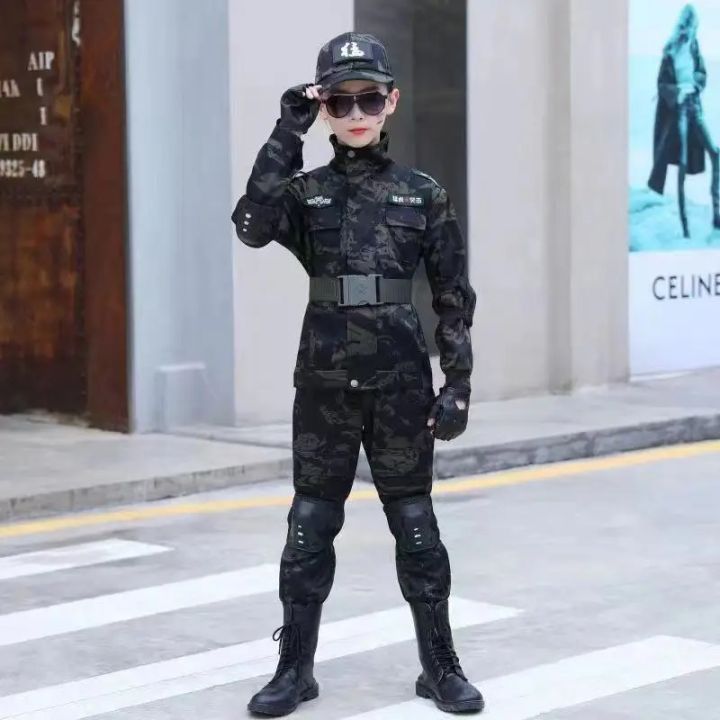 New%20Children's%20Special%20Forces%20Combat%20Uniform%20New%20%20Training%20Suit%20Black%20Eagle%20%20Suit%20Performance%20Suit%20-%20Image%203
