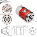 RCXAZ 540/550 Pro Brushed Motor Replacement Parts for 1/10 RC Crawler Axial SCX10 TRX4 TRX6 RC Car Boat. 