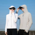  Summer Thin Couple Sports Leisure Sunscreen Clothing Comfortable High Quality Ice Silk Breathable Outdoor UV Protection Coat. 