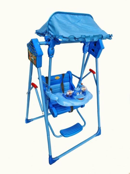 Playsets%20Garden%20Swing%20Chairs%20Swing%20with%20Canopy%20Roof%20for%20Babies%20Indoor%20Outdoor%20Purpose%20Kids%20Stylish%20Musical%20Standing%20Floor%20Swing%20Garden%20Toy%20Jhula%20for%20Safety%20Belt%20Foldable%20Hammock%20(Pink.blue)%20-%20Image%202