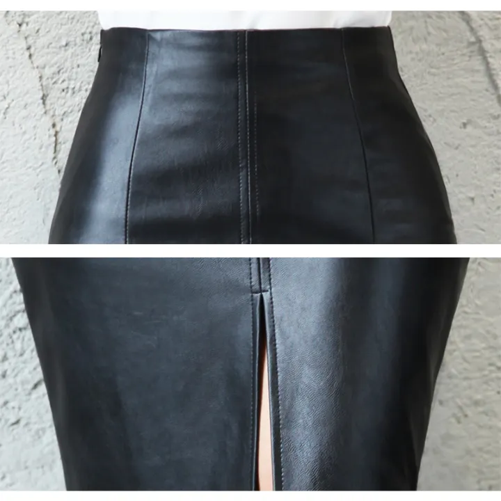 Women%20PU%20Leather%20Midi%20Skirt%20Autumn%20Winter%20Ladies%20Package%20Hip%20Front%20or%20Back%20Slit%20Pencil%20Skirt%20-%20Image%205