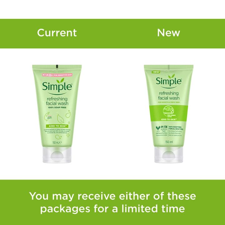Simple Kind to Skin Refreshing Facial Wash Gel 150ml