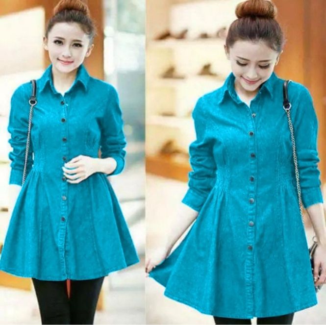 Ladies classy stylish short frock now available in 4 elegant color's