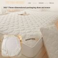 Microfiber Quilted Mattress Protector Antibacterial Anti-mite, Soft Breathable, Fitted Elastic Cover Fits 5-28cm Mattresses.