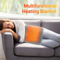 Electric Heating Pad Warm Thermal Blanket Office Home Temperature Control Waist Belt Warming Back Hand Leg Abdomen.