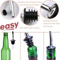 Kitchen Tools Oil Bottle Stopper Stainless Steel Leak Proof Wine Stopper Bottle Cap Leak Proof Wine Spout Stopper Dispenser.