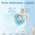 Hearing Aid, Rechargeable for Seniors, Noise Reduction, 5-Level Volume Adjustment, Clear Sound, with Charging Case.
