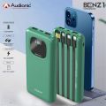 Benz-1 Power Bank (10000mAh) 5x Devices,3 in 1 cable, Best price in Pakistan. 