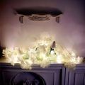 RAFEEQ STORE Cherry Blossom String Lights - 20 LED Garland for Home Decor & Parties Artificial Cherry Blossom Flower String Lights for Bedroom, Party & Outdoor Decor Fairy Lights Cherry Blossom Garland - 20 LED Lights For Home, Mirror And Wall Decoration. 