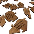 20 Reasons Why I Love You Wooden Heart Puzzle Valentines Day Gift For Him, Her, Couple - Wedding Anniversary For Wife, Husband. 
