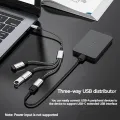4 in 1 USB Splitter Cable, USB Power Splitter 1 Male to 4 Female, USB Hub 2.0 Adapter, 1 to 4 USB Extender for PC Printer U Disk. 
