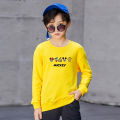 K2001-O Korean style children's sweater cute cartoon screen print unisex polyester casual sweater ** Retail **. 