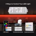 Tuya Wifi FCOB RGBCCT LED Light Strip 24V 6Pin 5in1 RGBCCT LED Strip Light Controler 4 Scene 4 Zone Touch Panel for Alexa . 