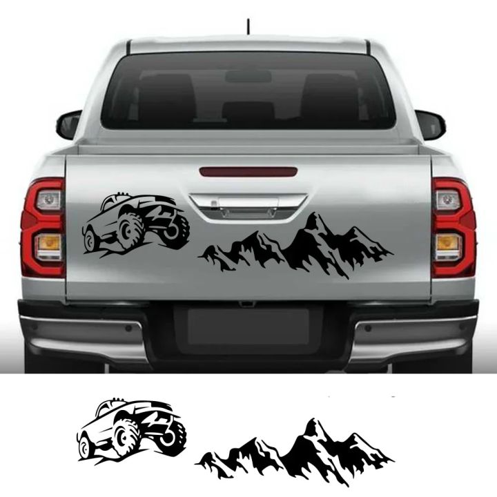 Front Rear Sticker Pickup Rear Door Bumper Sticker Universal Car Tailgate Decal For Ford ...