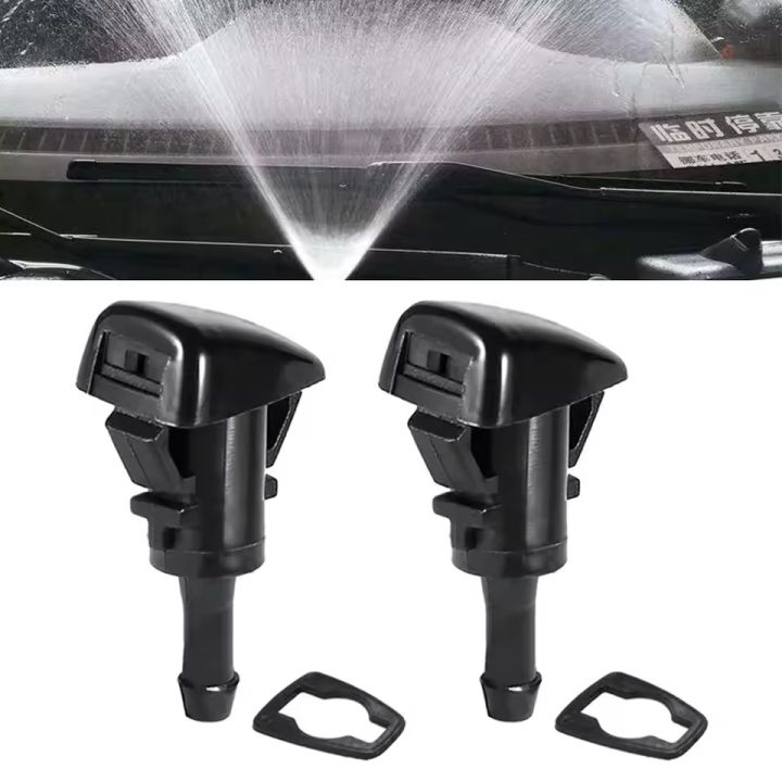 2pcs Auto Car Windshield Wiper Spray Jet Washer Nozzle For Chrysler Town & Country 4805742AB For Dodge For RAM 1500 2500 3500