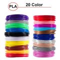 5M 5/10/20 Colors 3D Pen Refills Pla 3D Pen Printing Cables Filament Printing Materials High Precision Printer Cable Mate.