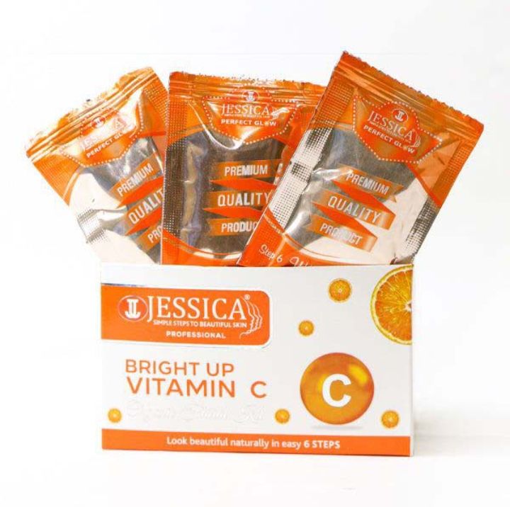 Jessica Professional Jessica Professional Bright Up Vitamin C Organic Facial Kit – 6-Step ...