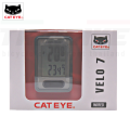 Cateye Velo 7/Velo 9 black dial speedometer bicycle distance. 
