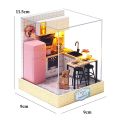 DIY Mini 3D Puzzles Wooden Dollhouse With Furniture Light Kits Doll House Casa Miniature Accessories Handmade Wooden Toys . 