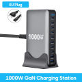 1000W GaN Charger USB C Fast Desktop 10-ports USB Type C PD3.1 Charger Fast Charging for iPhone 17 16 Samsung S24 Xiaomi Laptop. 