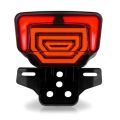 Motorcycle  lava Fancy Tail Light/ back light for cd70cc nd cg125  ( Stop Turn Signal with Scanning Dynamic Animation Breathing DRL/ cafy racer ). 