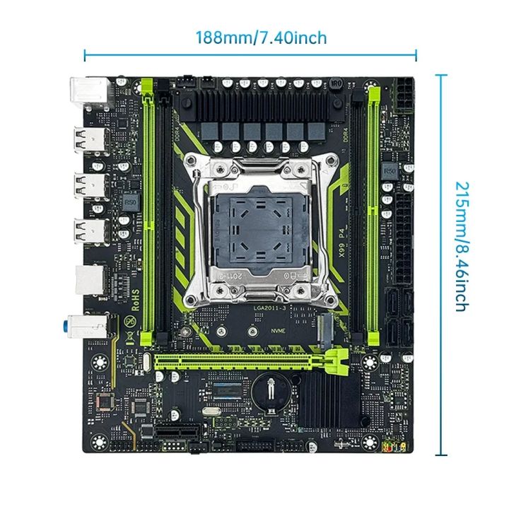 X99-8D4%20SOYO%20Motherboard%20Set%20Kit%20With%20Intel%20LGA2011-3%20Xeon%20E5%202650%20V4%20CPU%20DDR4%208GB%20(1*8GB)%202133MHZ%20RAM%20Memory%20NVME%20M.2%20SATA%20-%20Image%204