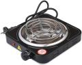 Single Burner Electric Hot Plate Stove 1500W Black Color. 