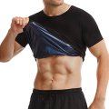Men Sauna Sweat Shirt Hot Polymer Corset Compression Waist Trainer Shirt Workout Tank Top Weight Loss Body Shaper Slimming Vest. 