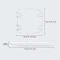 Car Door Handle Bowl Scratch Protective Invisible Transparent Stickers Silicon Rearview Mirror Anti-collision Protection Strip.