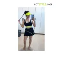 Neon color running cap golf hat tennis cap fitness Half hat neon green cap. 