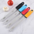 Stainless Steel Cheese Grater Citrus Lemon Zester Peeler Cheese Lemon Fruit Chocolate Grater With Non-Slip Handle Kitchen Gadget. 