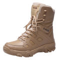 Men Waterproof Tactical Boots Army Shoes High Quality Male Military Outdoor Work Women Unisex Training Lace UpRapid Response.