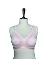 Soft Cotton Embroided Bra For Women With Support Belt, Fancy Cotton Brazier. 